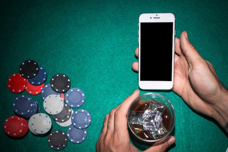 Antarmuka Fishing Games di aplikasi akarjitu menampilkan area permainan dengan ikan, tombol kontrol, dan tampilan skor real-time